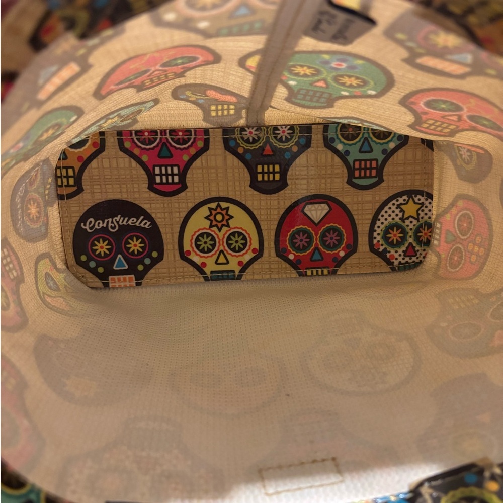Consuela Sugar Skulls Mini Go Tote and Cosmetic Pouch - Picture 5 of 7